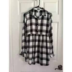 Plaid Maternity Shirt